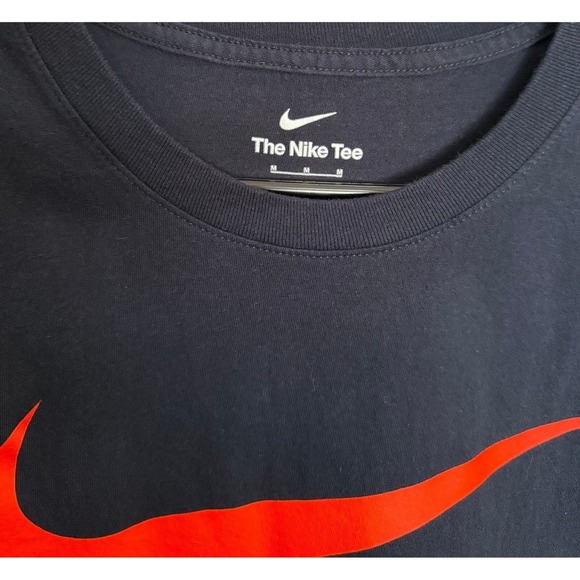 Nike Streetwear Sportswear Men's Navy Blue Just Do It Swoosh T Shirt Medium - Picture 3 of 4